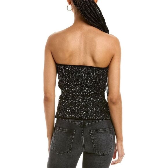 BA&SH Puck Jumper in Black- Size Large-Women-Elegante Evening Top T016 - Picture 2 of 6